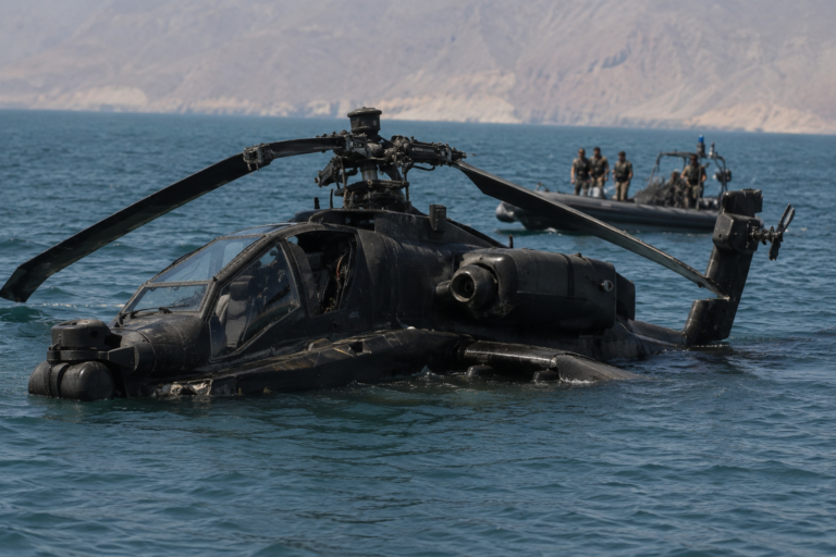 Trump Warns of US Response After Iran Reportedly Downs Apache Helicopter Near Strait of Hormuz
