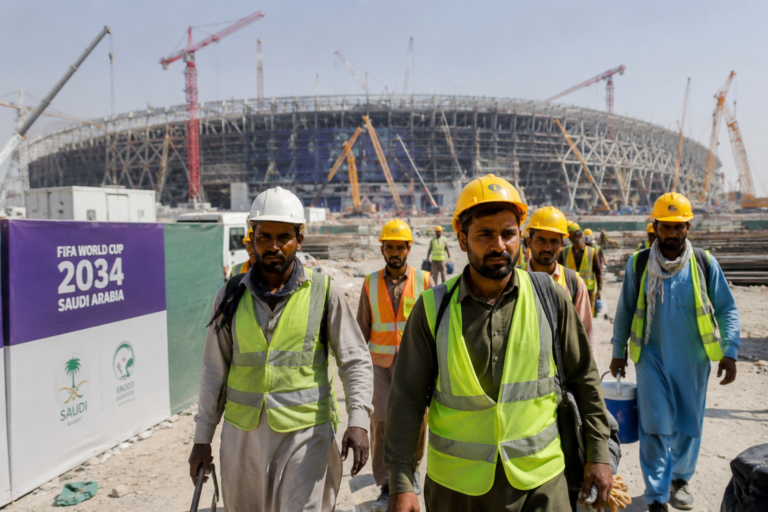 Pakistan Plans to Send 400,000 Skilled Workers for Saudi Arabia’s FIFA World Cup 2034 Projects
