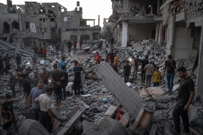 Israeli Strikes Kill at Least 10 Palestinians in Gaza as Ceasefire Talks Continue