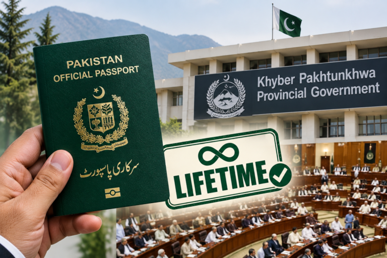 KP Government Approves Lifetime Official Passports for Lawmakers